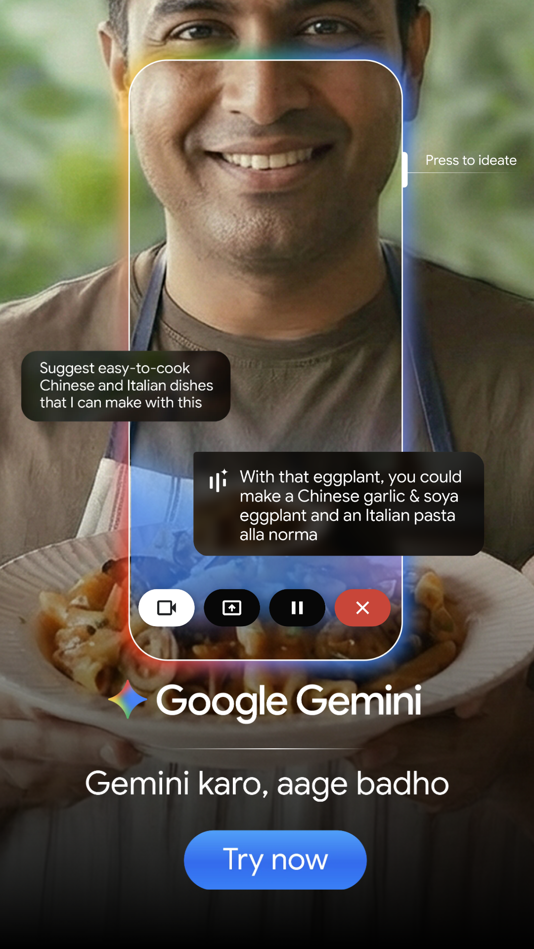 Google Facebook ad