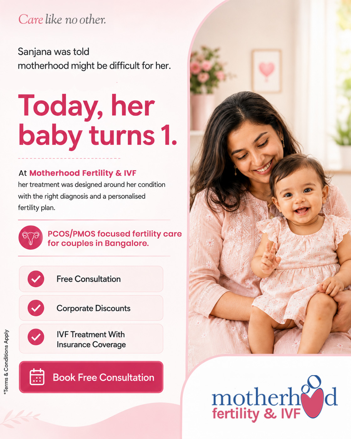 Motherhood Fertility & IVF Facebook ad