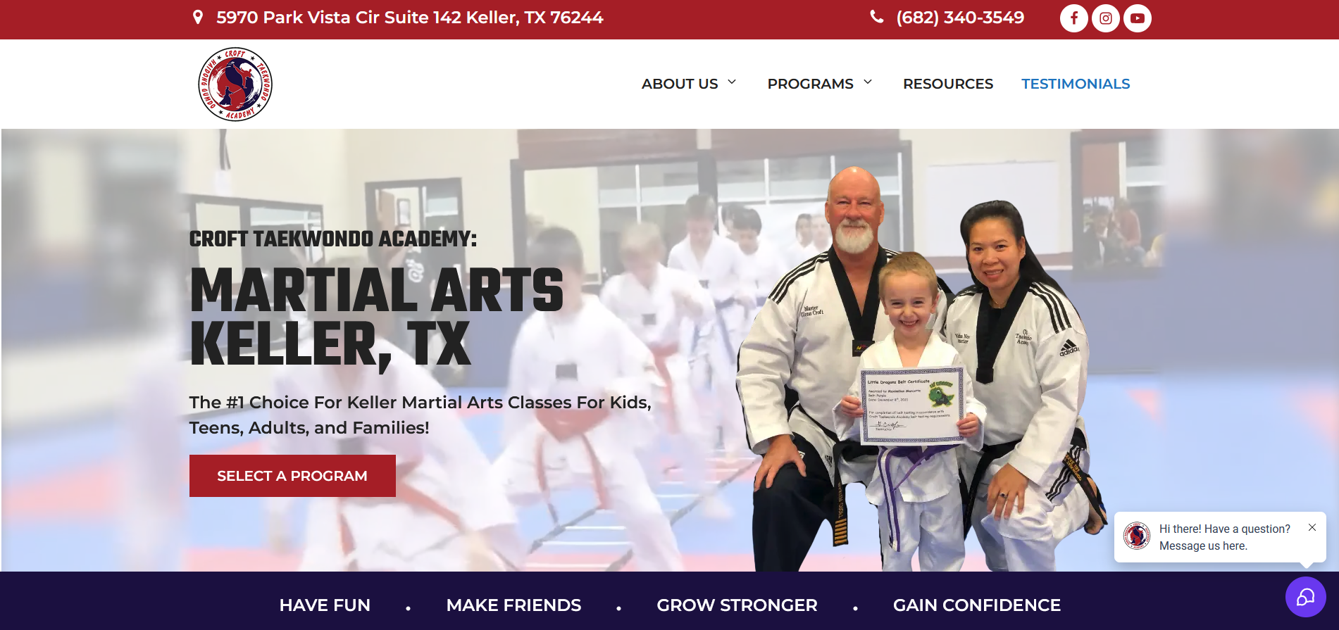 Croft Taekwondo & Haidong Gumdo Academy - Keller Facebook ad from Mar 31, 2026