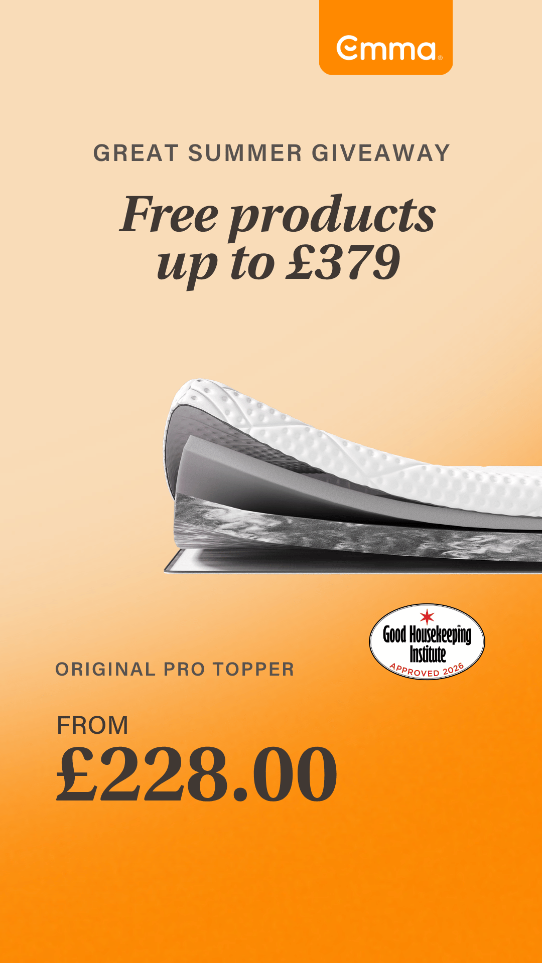 Emma Sleep UK Facebook ad
