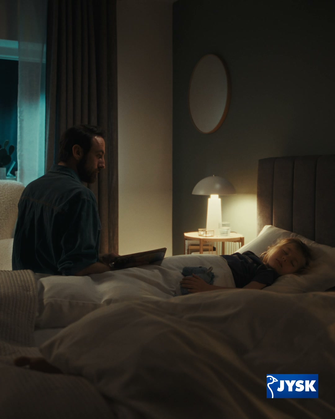 JYSK España Facebook ad: Encuentra fantásticas ofertas en productos para dormir