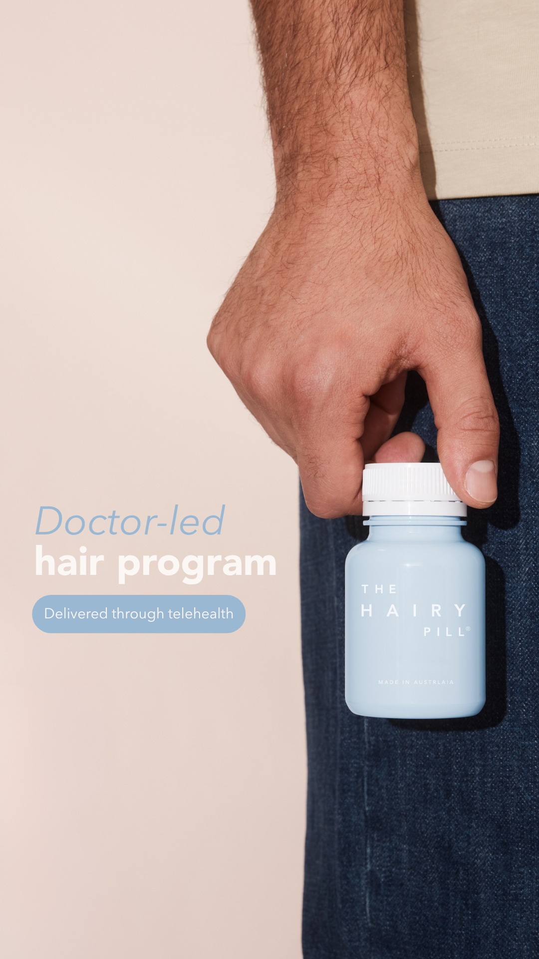 The Hairy Pill Facebook ad