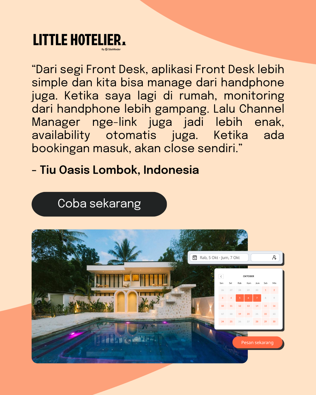 Little Hotelier Facebook ad from Jan 15, 2026