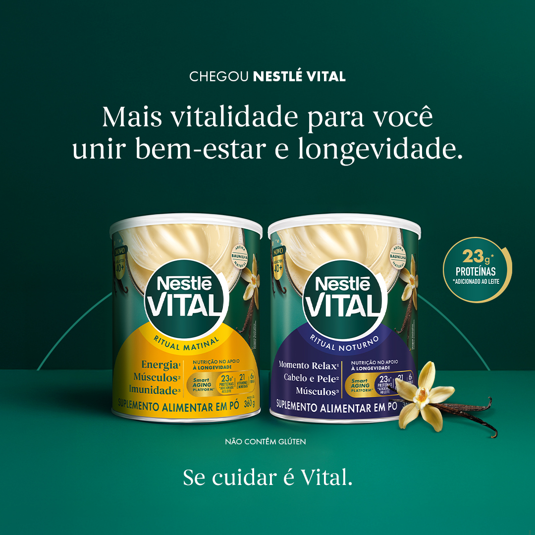 Nestlé Vital Br Facebook ad: Novo Nestlé Vital.