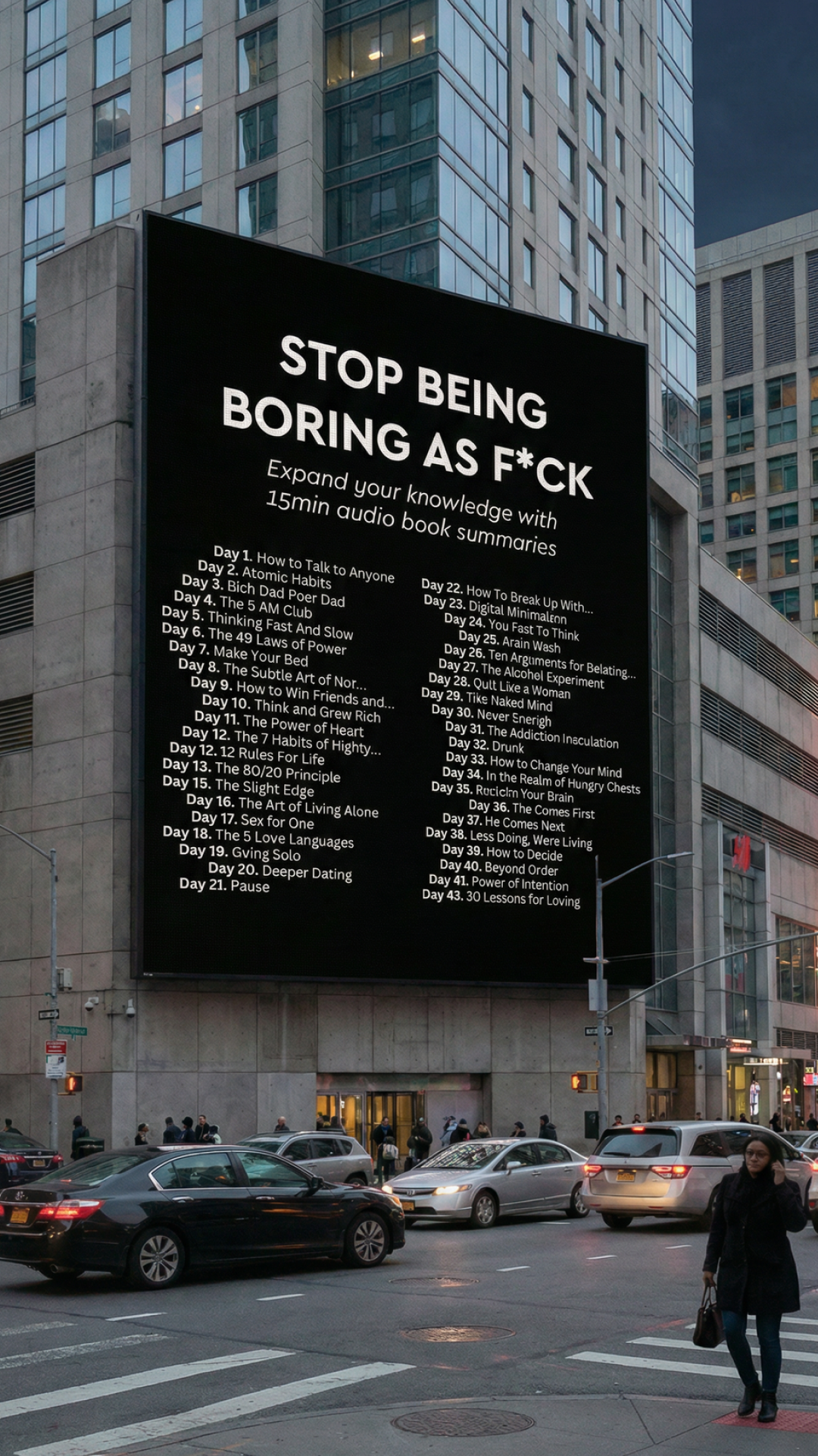 Blinkist Facebook ad