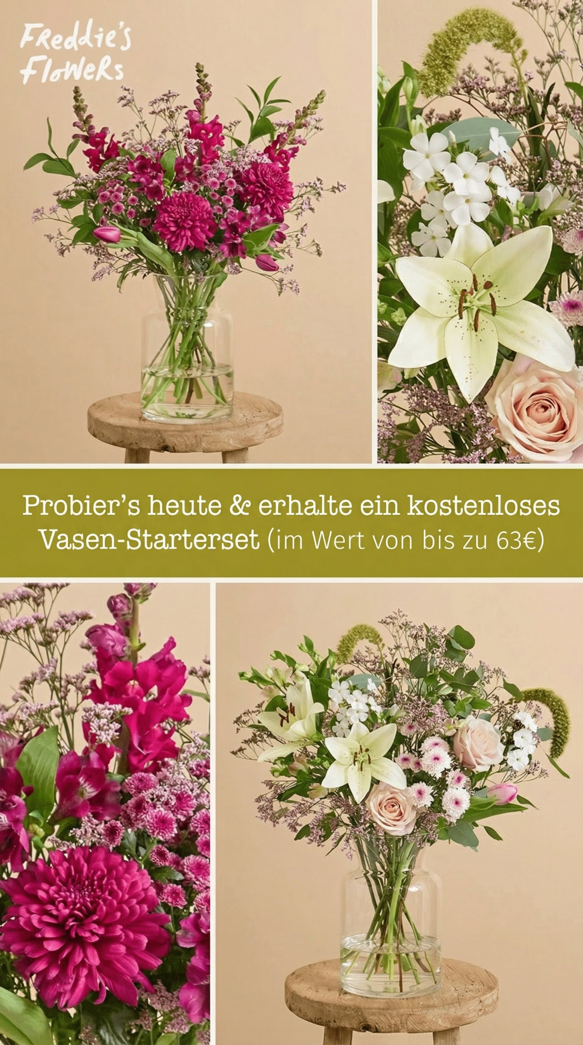 Freddie's Flowers Facebook ad