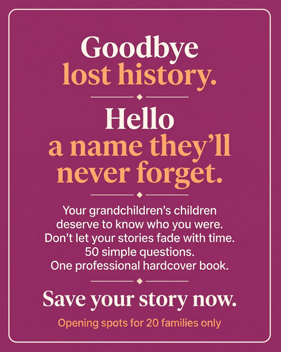 Memowrite Facebook ad
