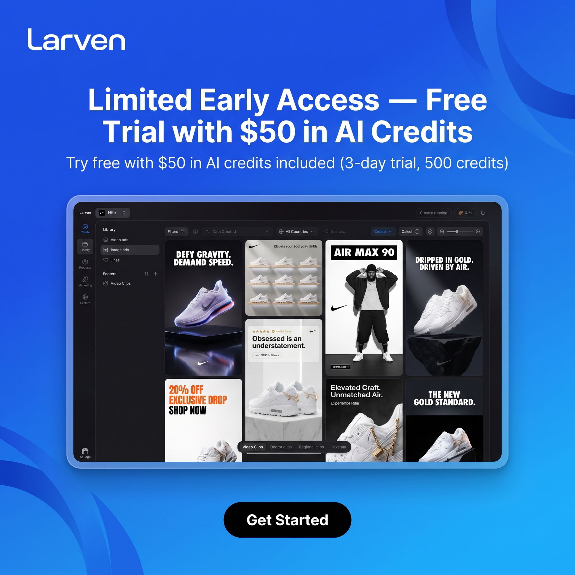 Larven AI Facebook ad