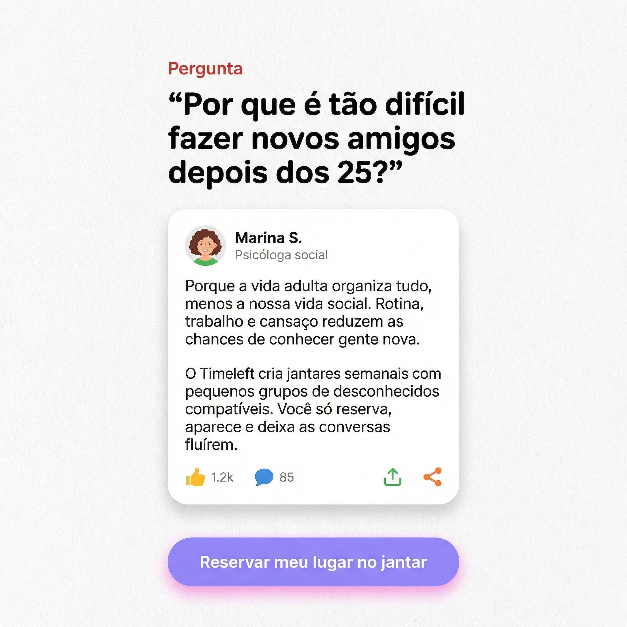 Timeleft Facebook ad
