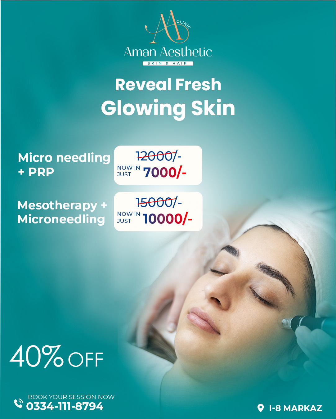 Aman Aesthetic Clinic Facebook ad: Limited Time Offer