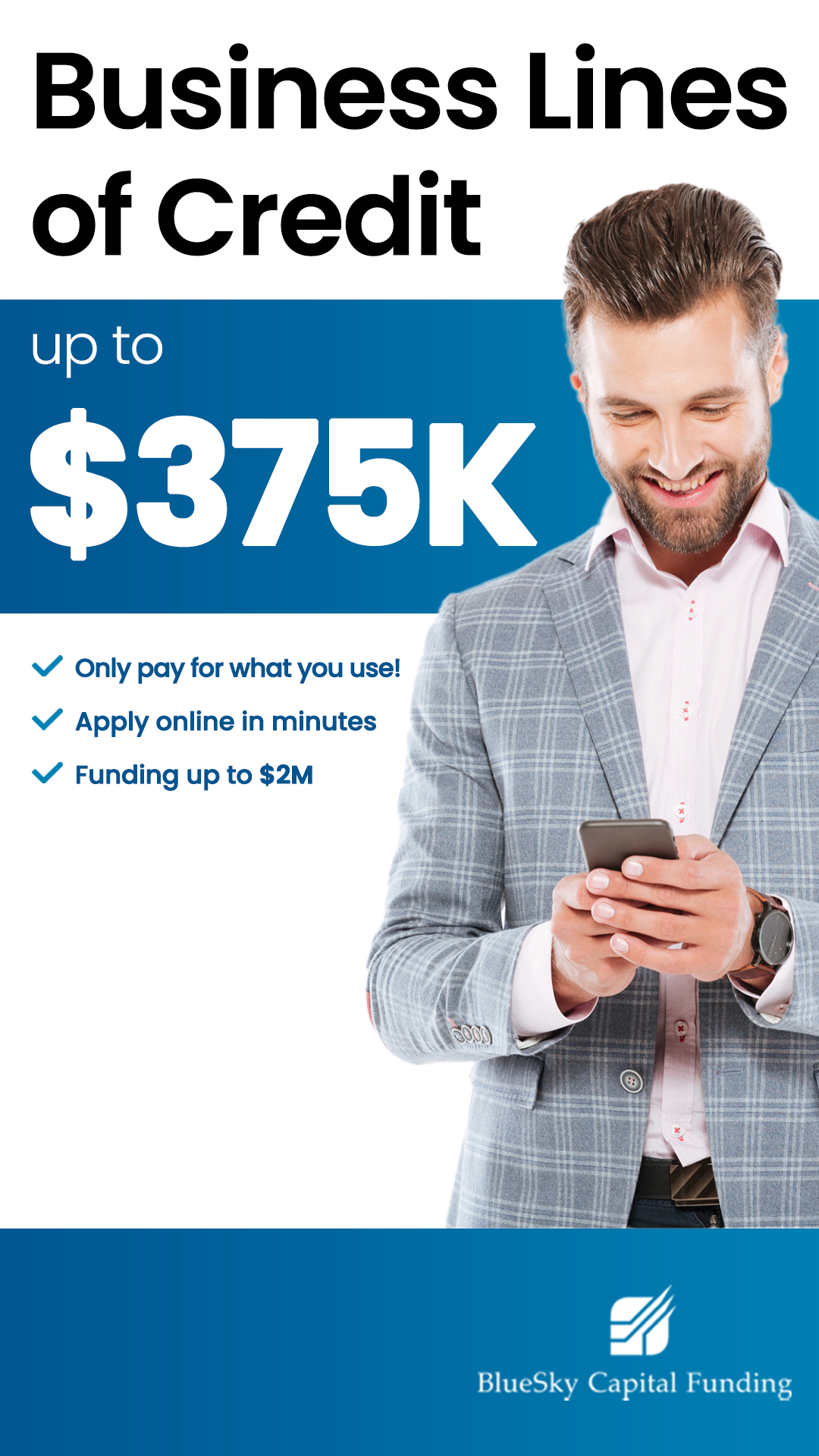Sky Small Business Loans Facebook ad