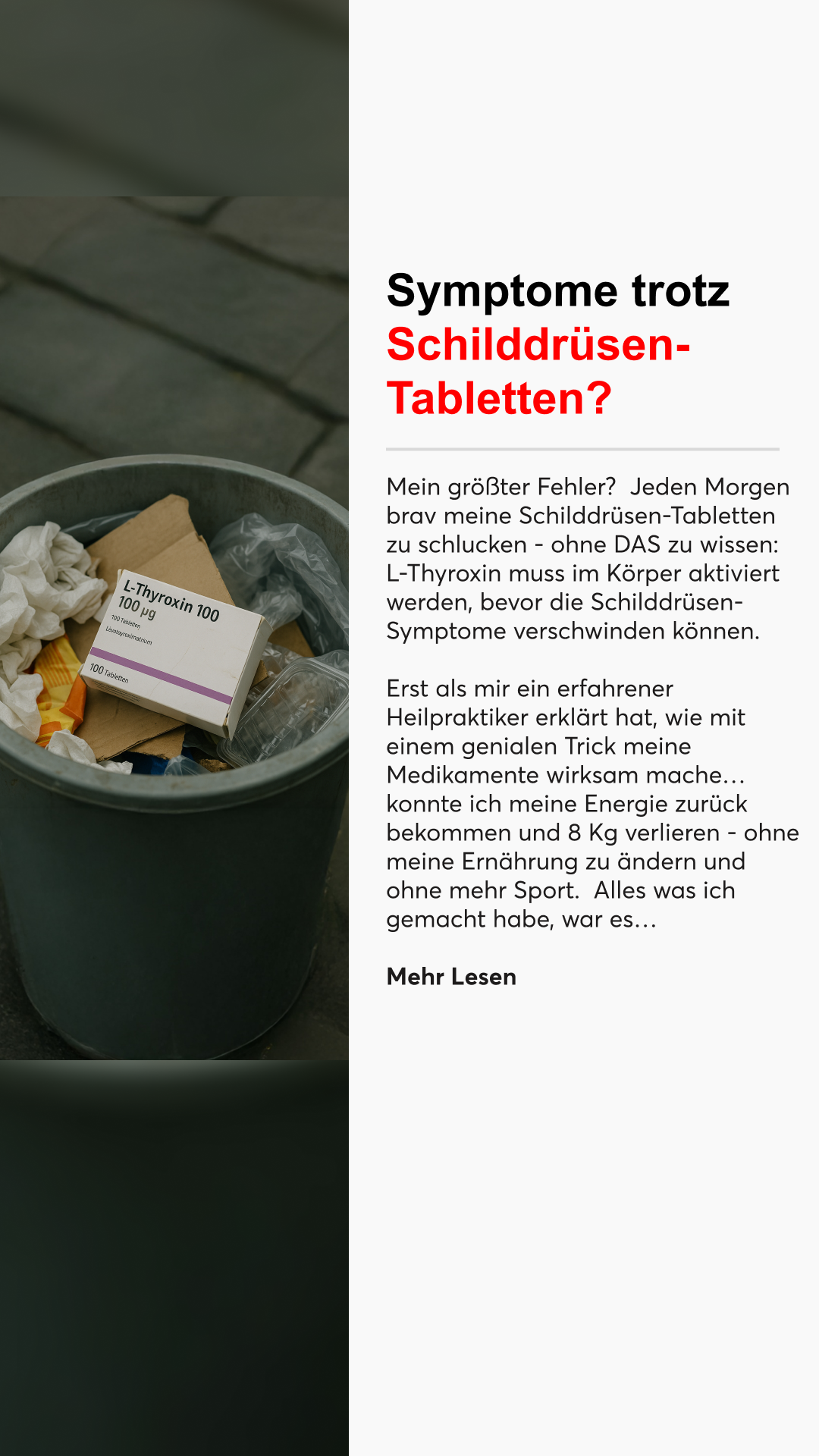 Mission Schilddrüse Facebook ad