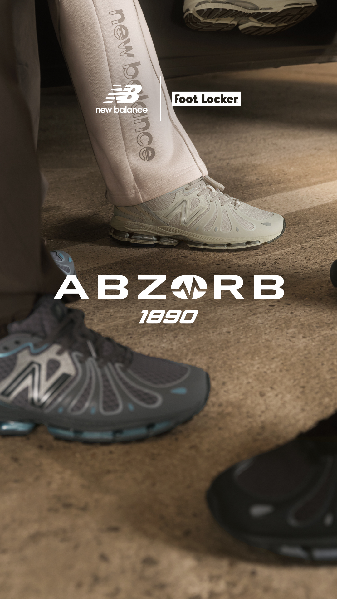 Foot Locker Europe Facebook ad: New Balance ABZORB 1890