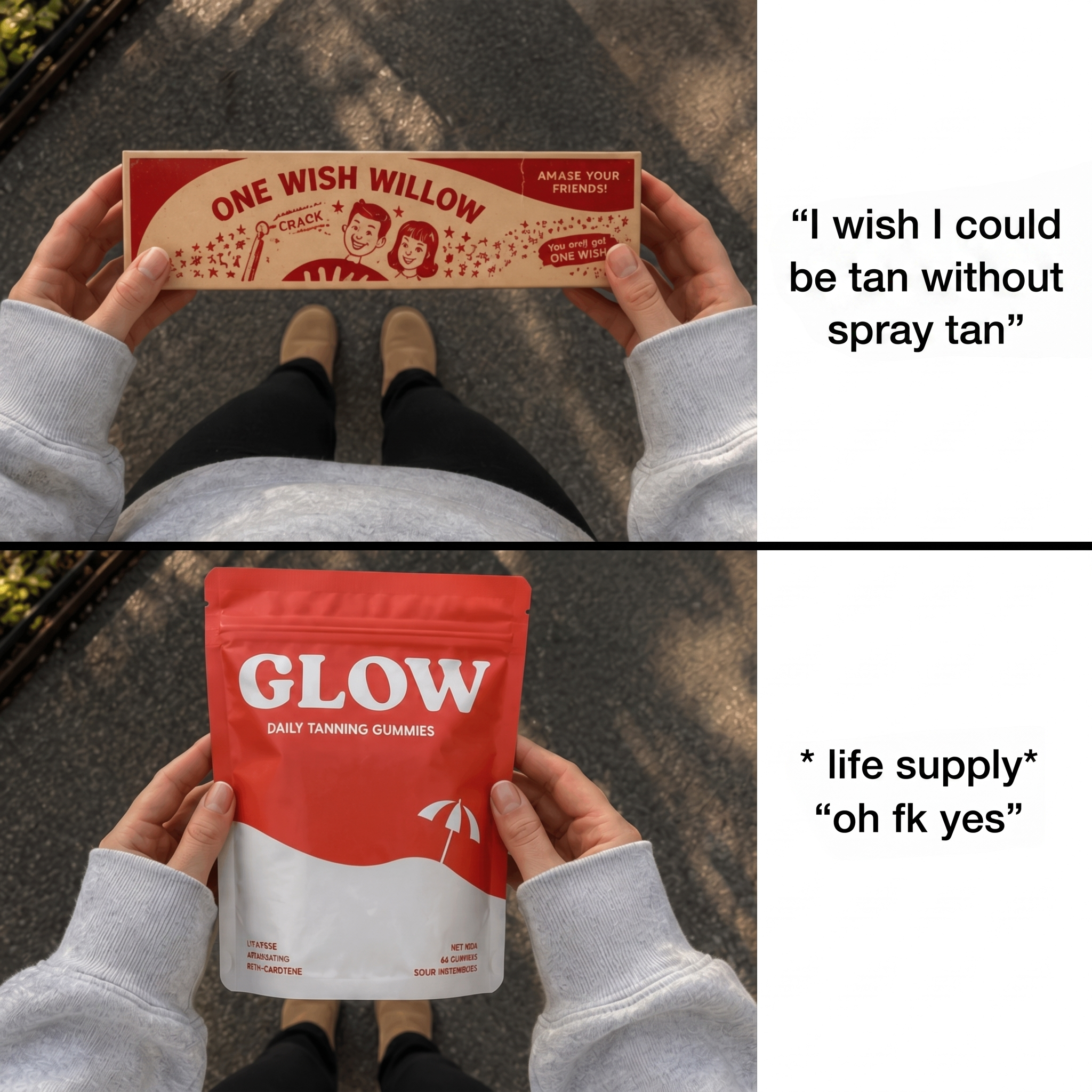 Glow Gummies Facebook ad