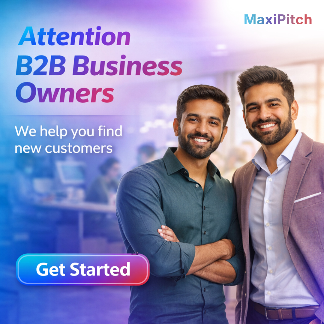 MaxiPitch Facebook ad: More Customers for B2B Businesses
