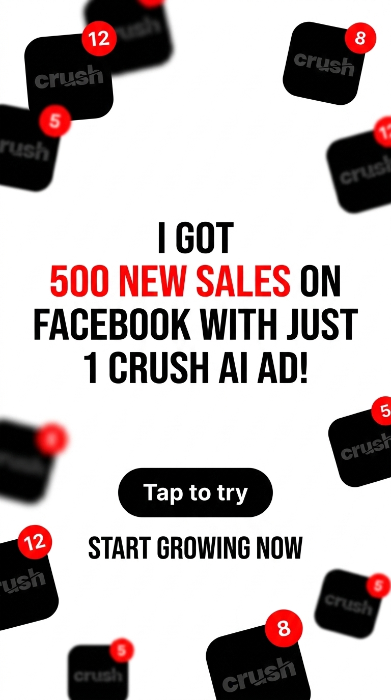 trycrush.ai Facebook ad
