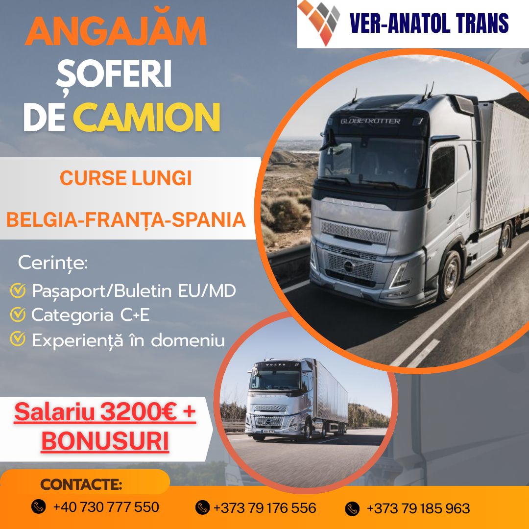 Veranatoltrans Facebook ad: Ver-Anatol Trans, firmă de transport din România, angajează…