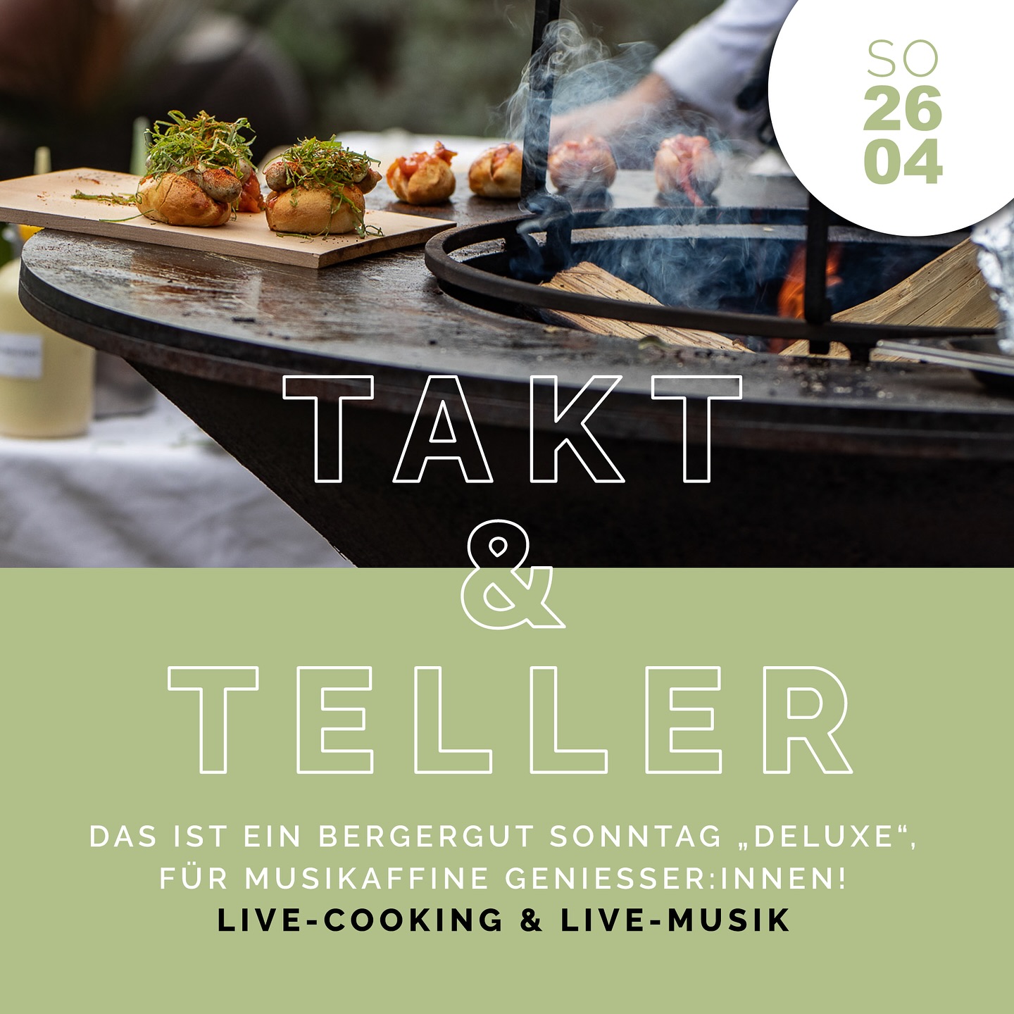 Genießerhotel Bergergut Facebook ad: EIN BESONDERS KLANGVOLLES GENIESSER-EVENT: Takt & Teller