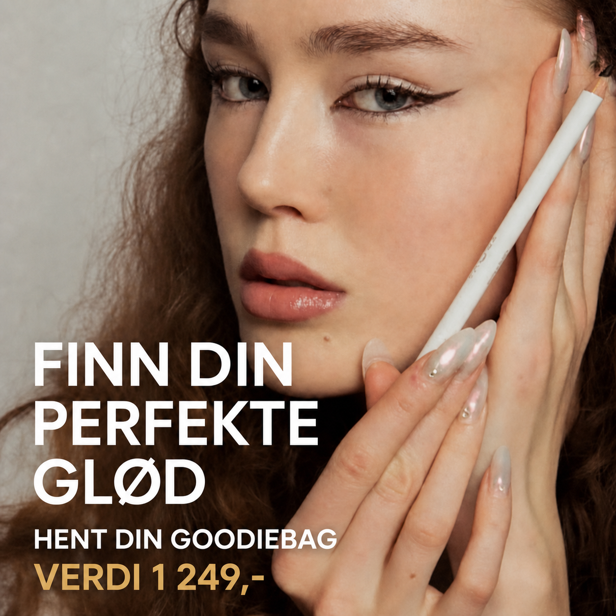 Frøya Cosmetics Facebook ad: Finn din glow, få goodiebag verdi 1 249 kr
