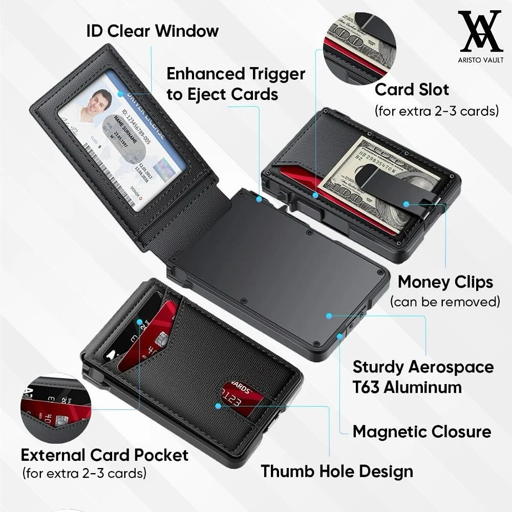 Aristo Vault Facebook ad: The Wallet That Holds the Most Cards in the World!