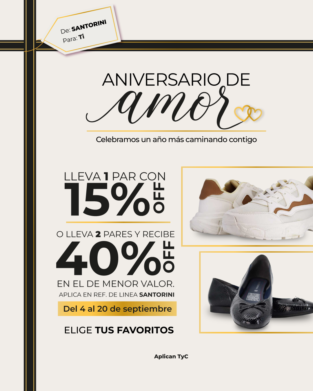 SANTORINI Diferente Facebook ad: Compra en línea