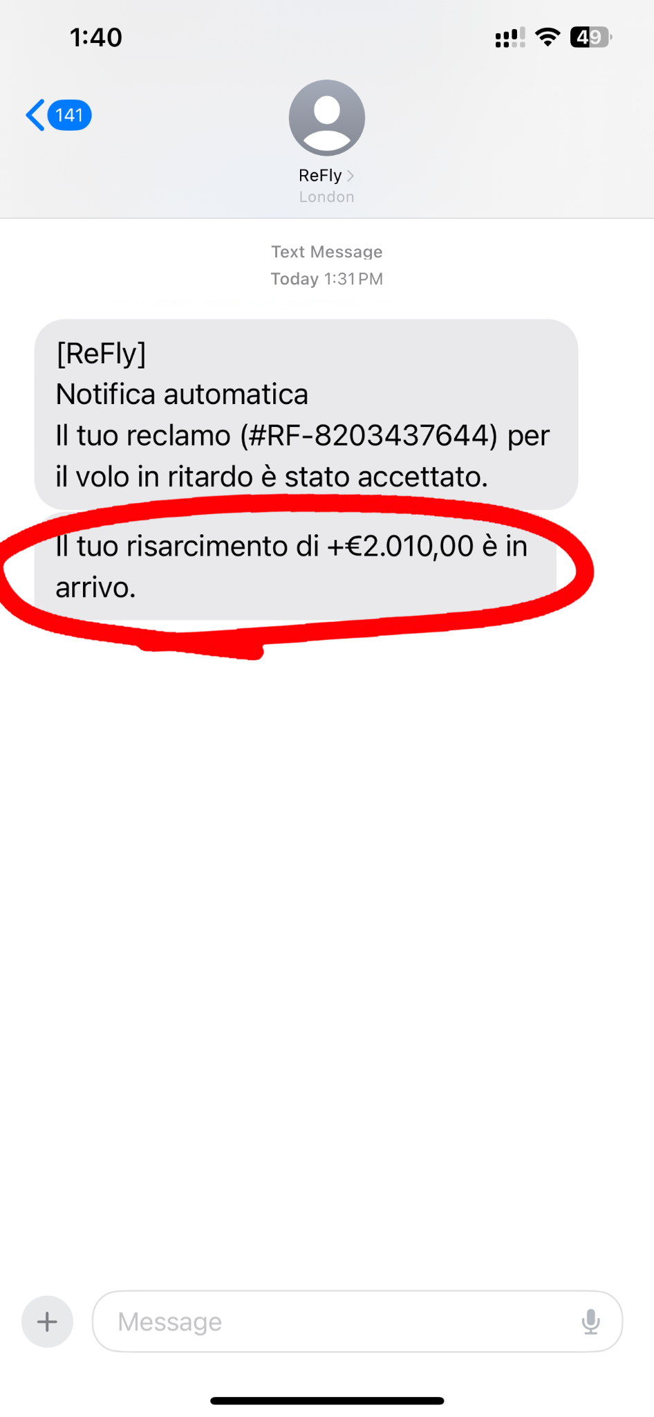 Refly Facebook ad
