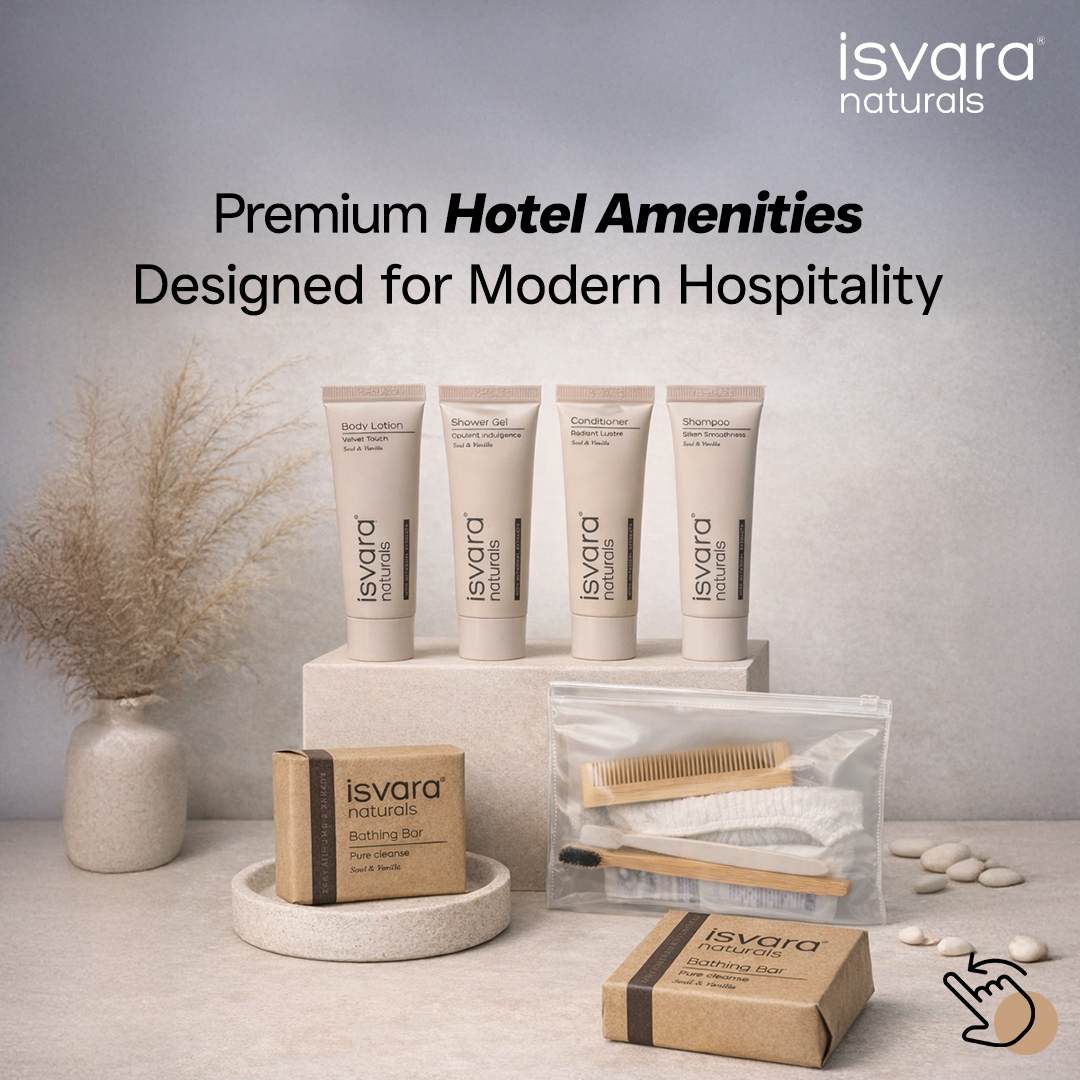 Isvara Naturals Facebook ad: Still using basic hotel toiletries?