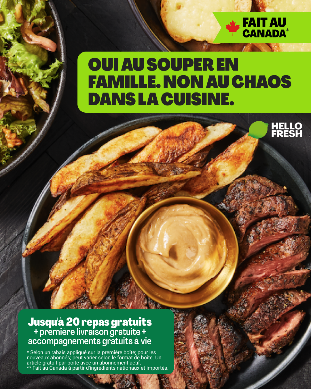 HelloFresh Facebook ad