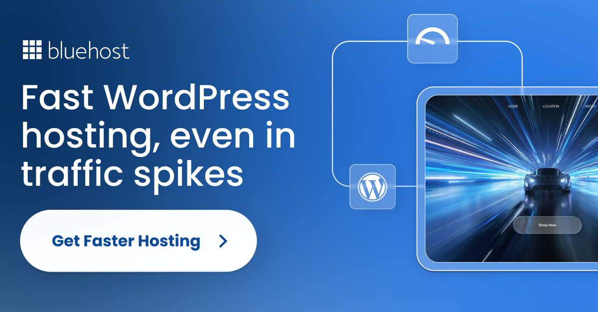Bluehost Facebook ad