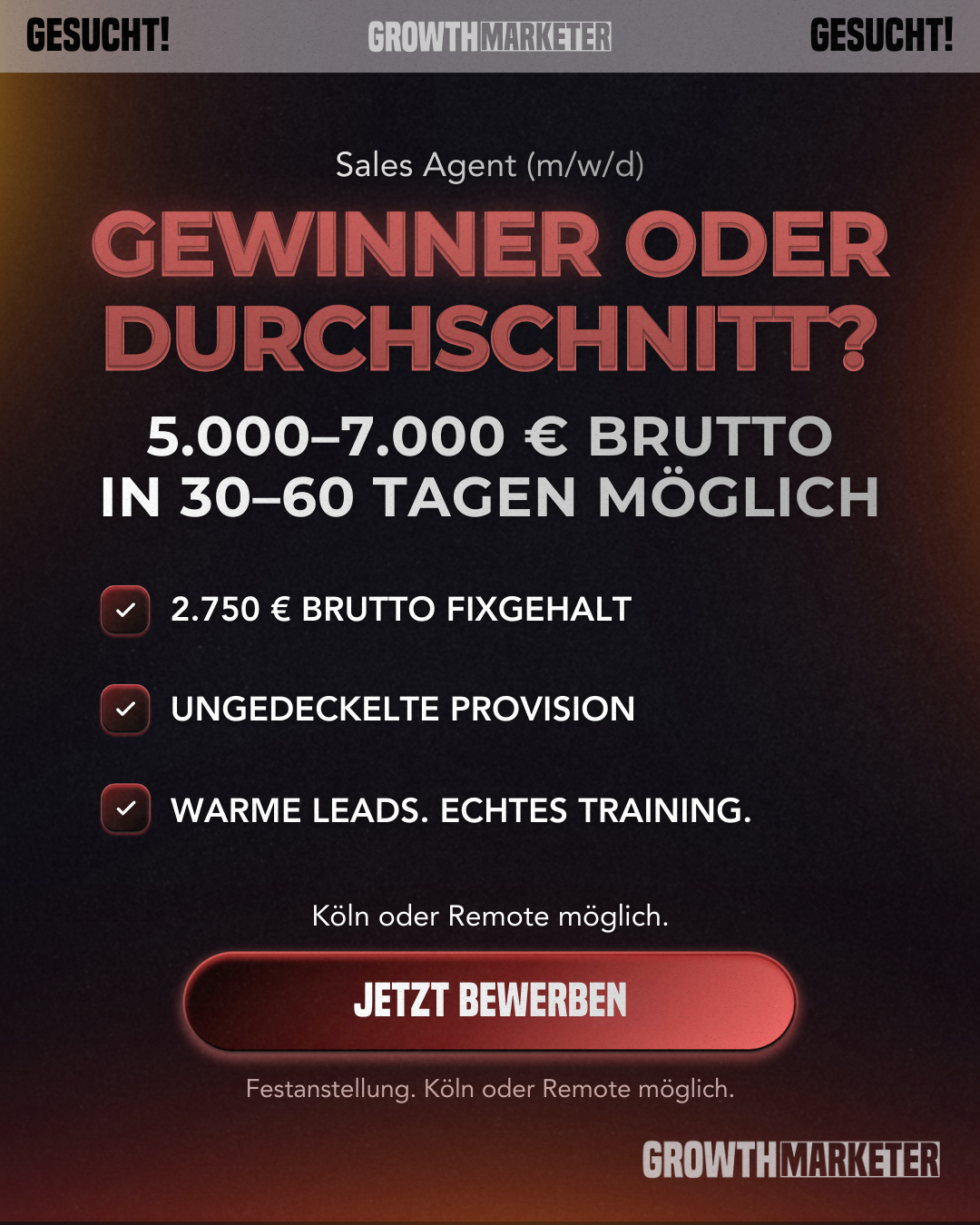 Growth Marketer Facebook ad