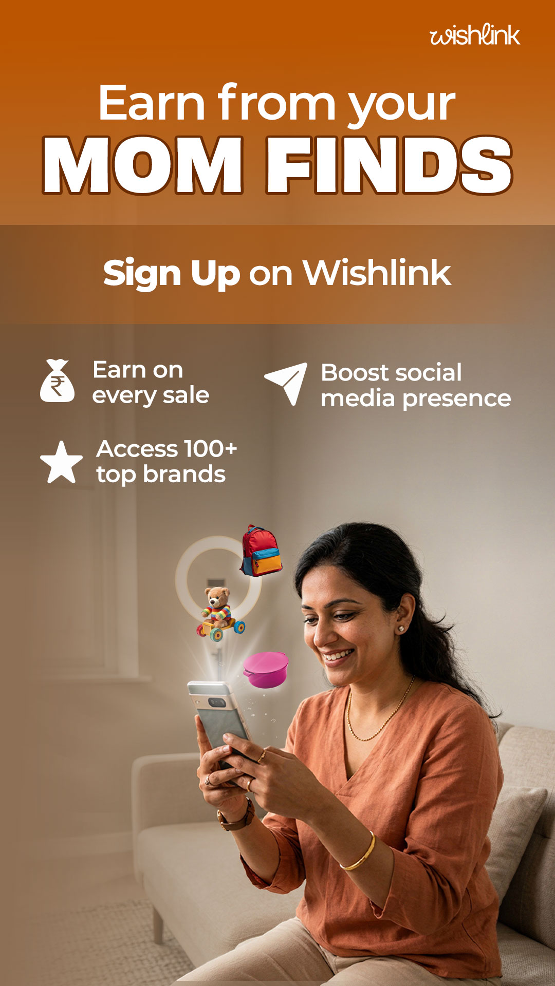 Wishlink Connect Facebook ad