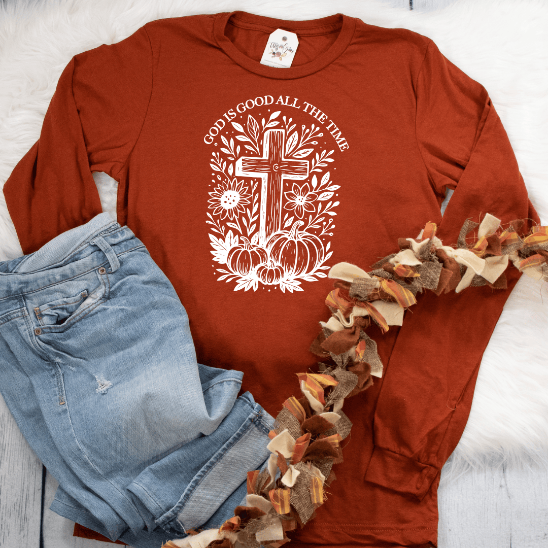 EllyandGrace Facebook ad: Your cozy fall shirt just got saved.