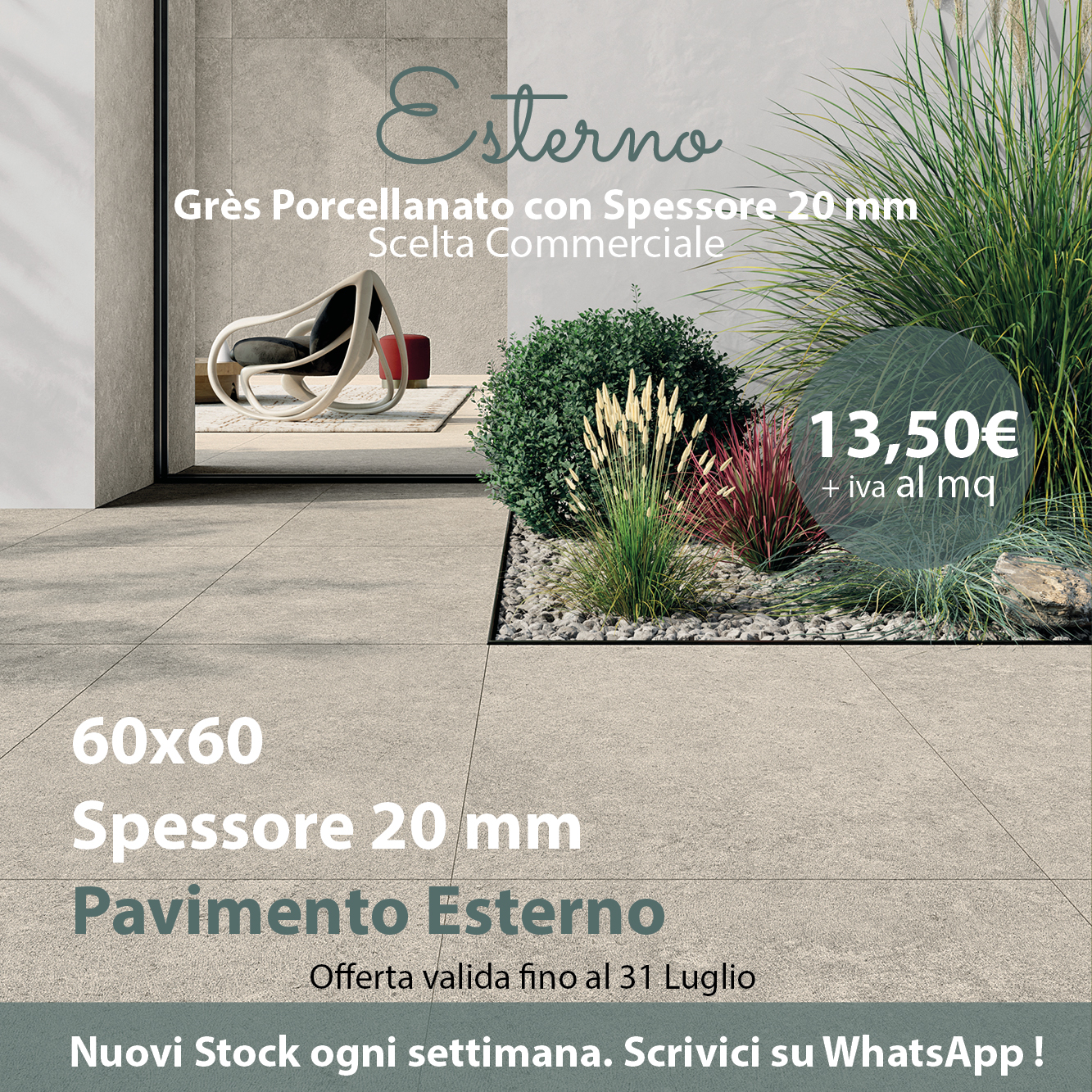 Area Doc Ceramiche Facebook ad: Pavimenti Grès in offerta