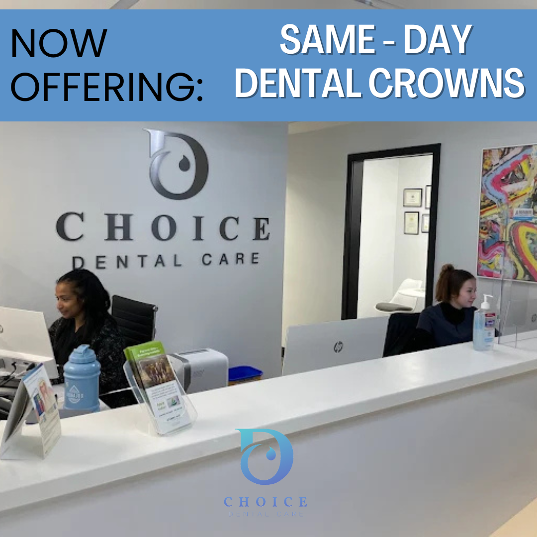 Choice Dental Care -Silver Spring, MD Facebook ad: Same-Day Crowns Now Available!