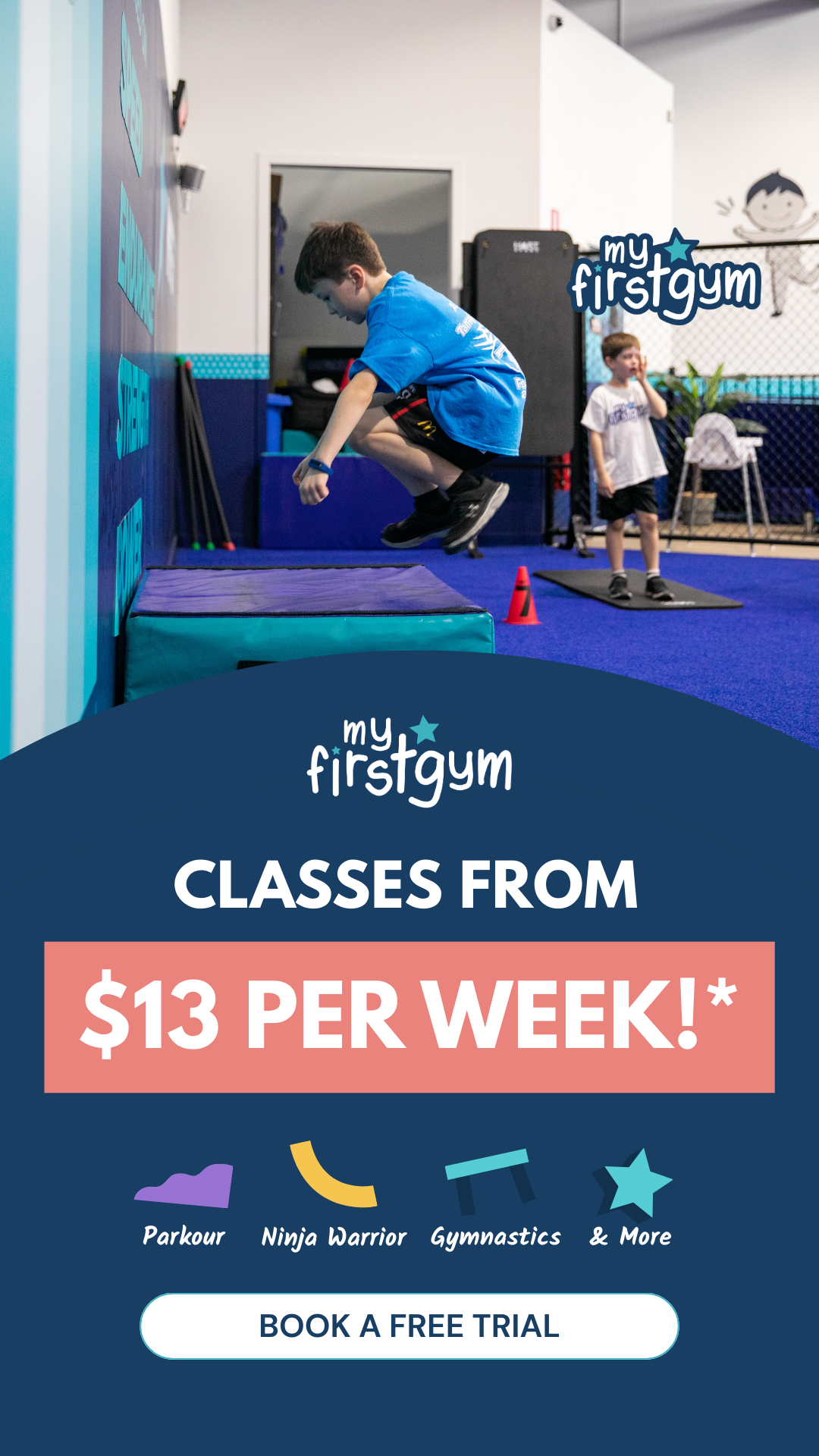 My First Gym Coomera Facebook ad from Mar 4, 2026