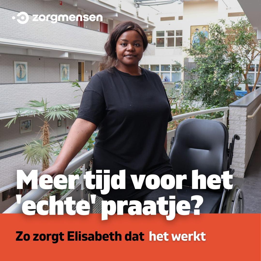 Zorgmensen Facebook ad: Goede zorg vraagt om aandacht.