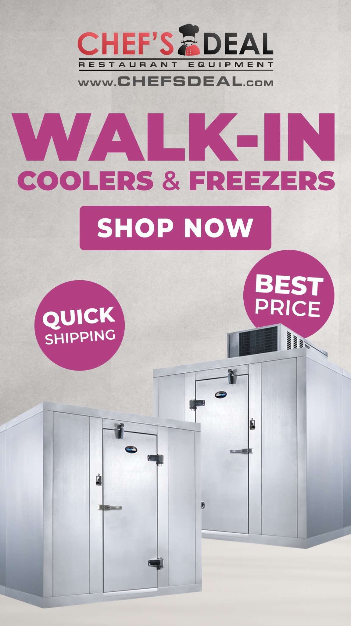 Chef's Deal Restaurant Equipment Company Facebook ad