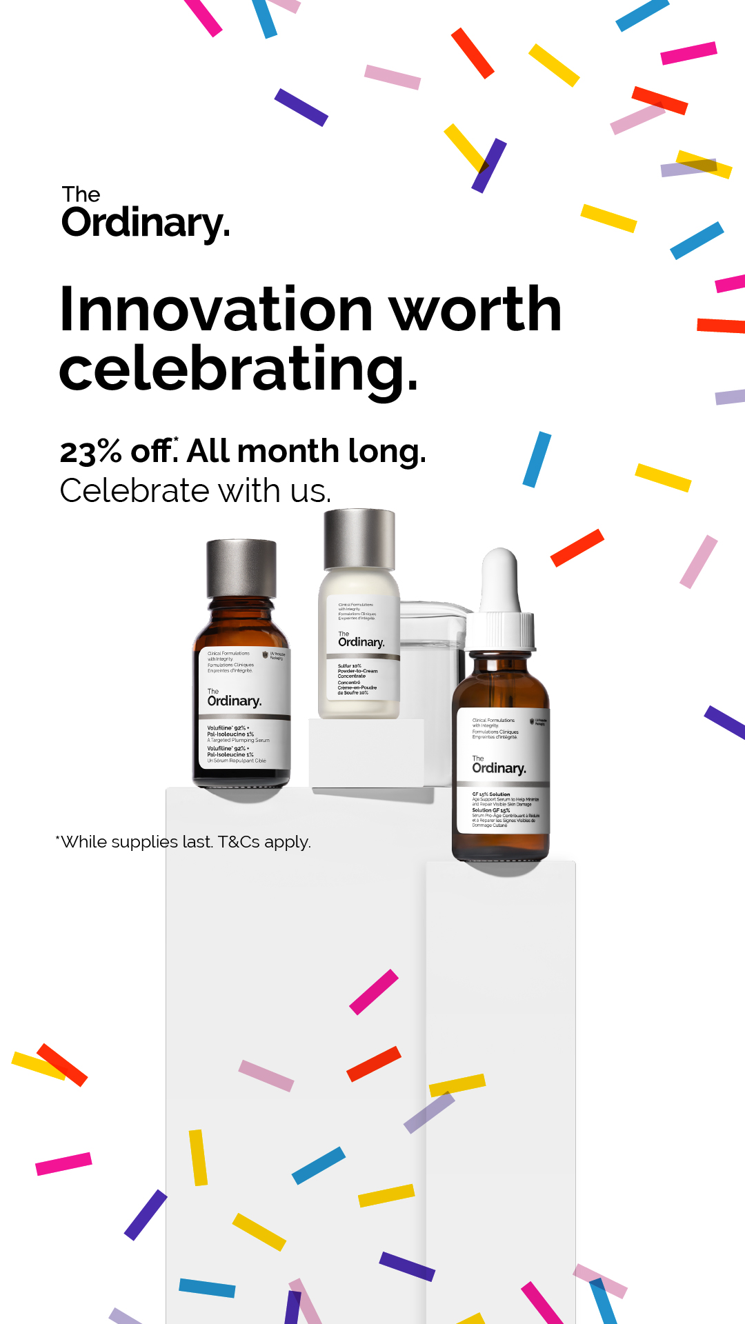 The Ordinary Facebook ad