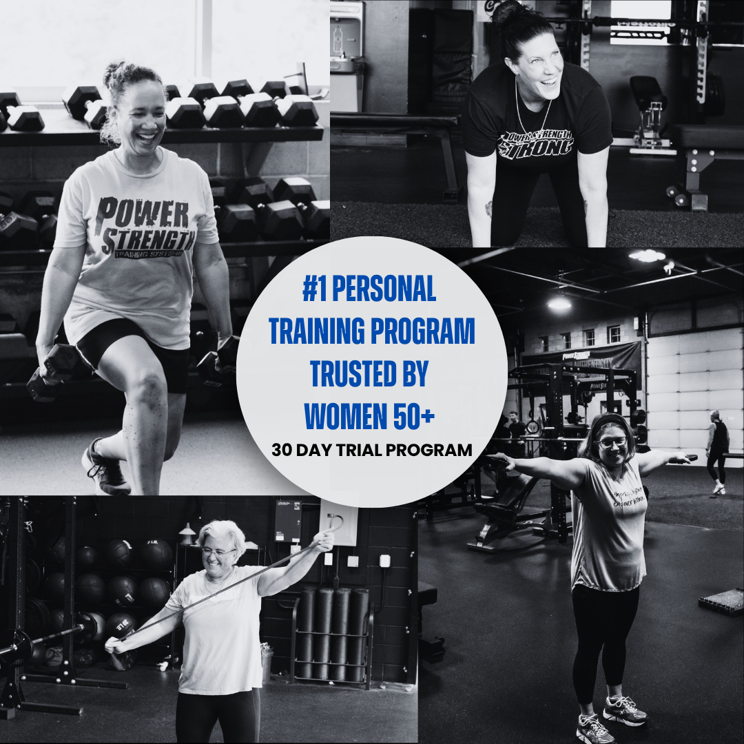 PowerStrength Adult Fitness and Coaching Programs Facebook ad: 30-Day Strength Training Trial Program