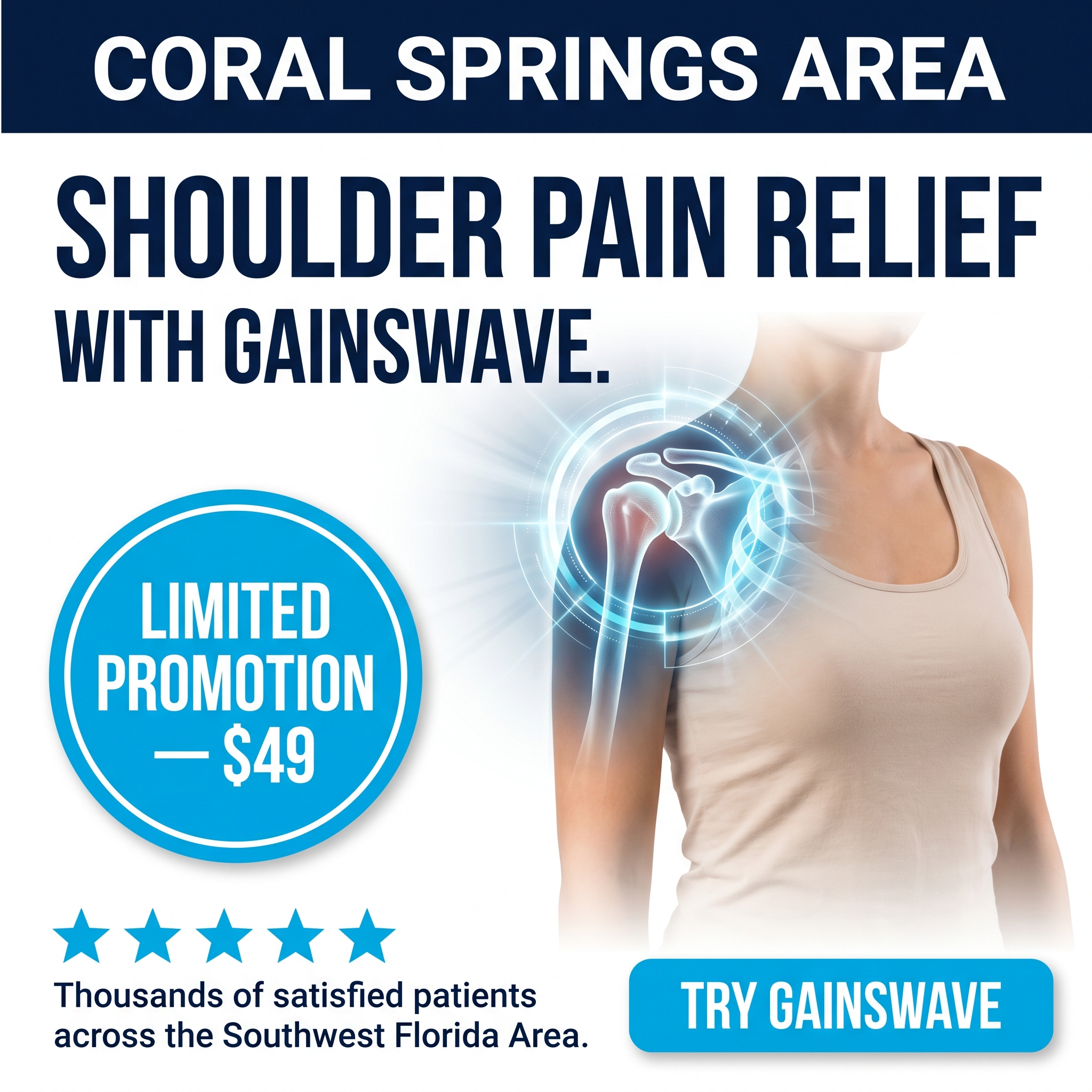 The Point of Wellness Facebook ad: New Pain Relief Option! Claim Your $49 Special Offer