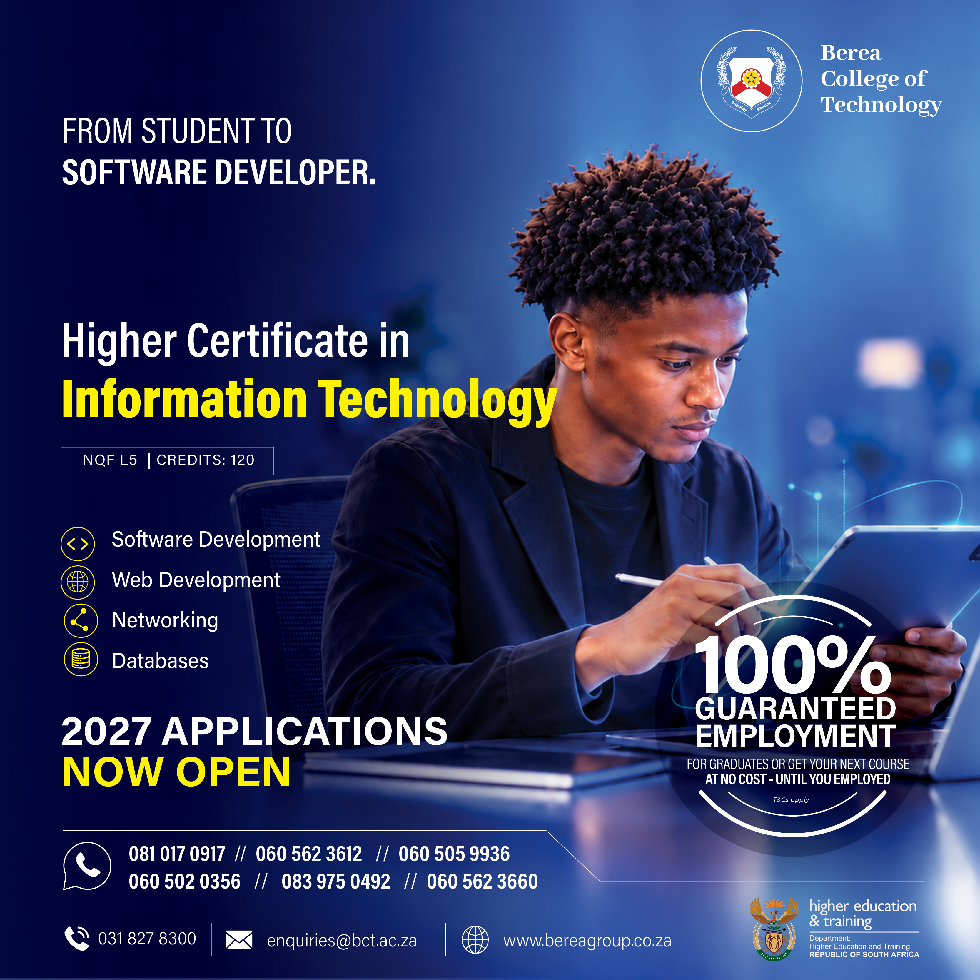Berea College of Technology Facebook ad: IT SKILLS ARE IN DEMAND.