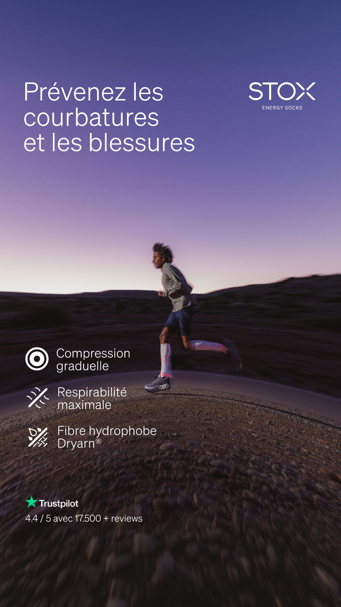 STOX Energy Socks Facebook ad