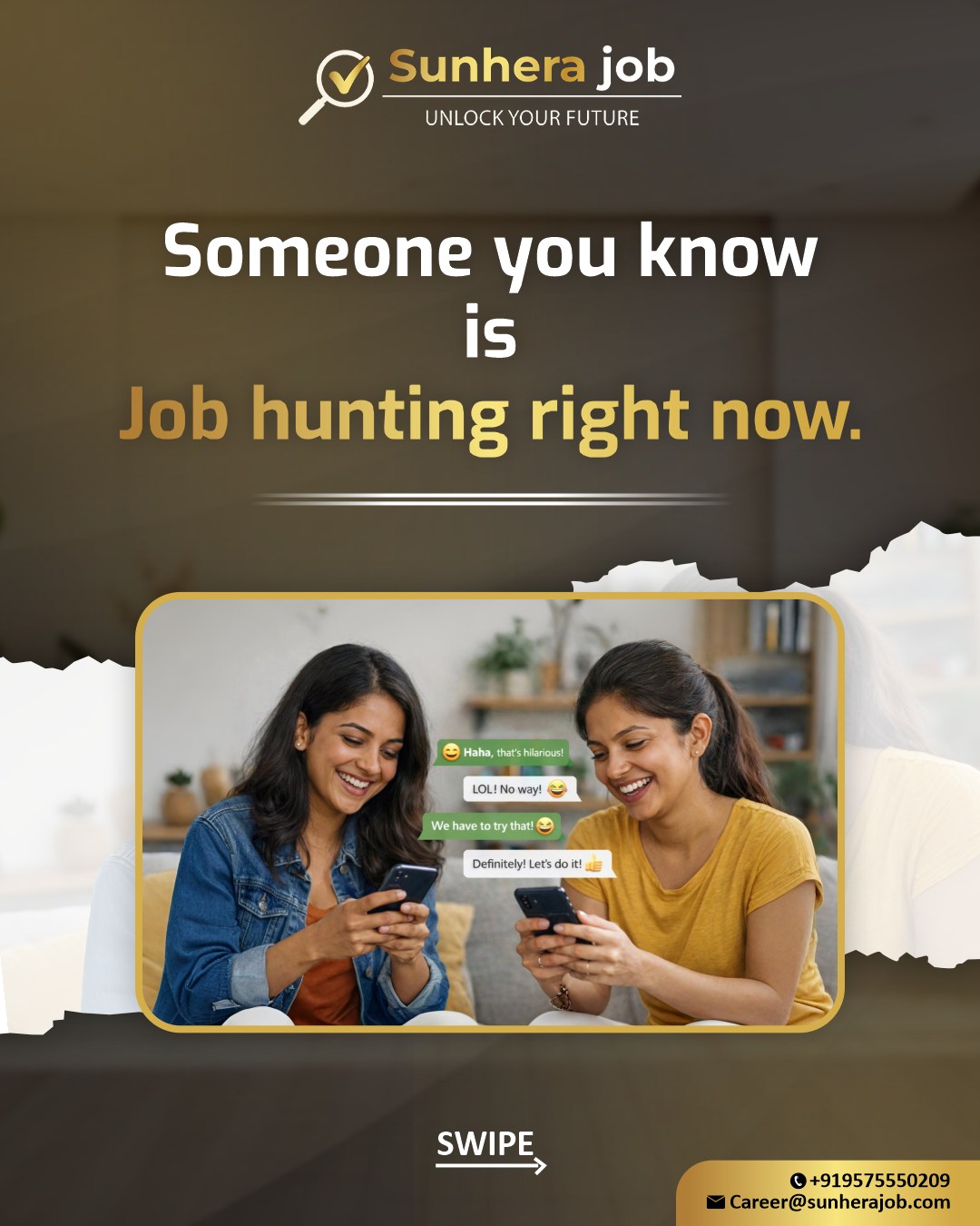 Sunhera job Facebook ad: Apply Now (100% Free Job), No Hidden Charges