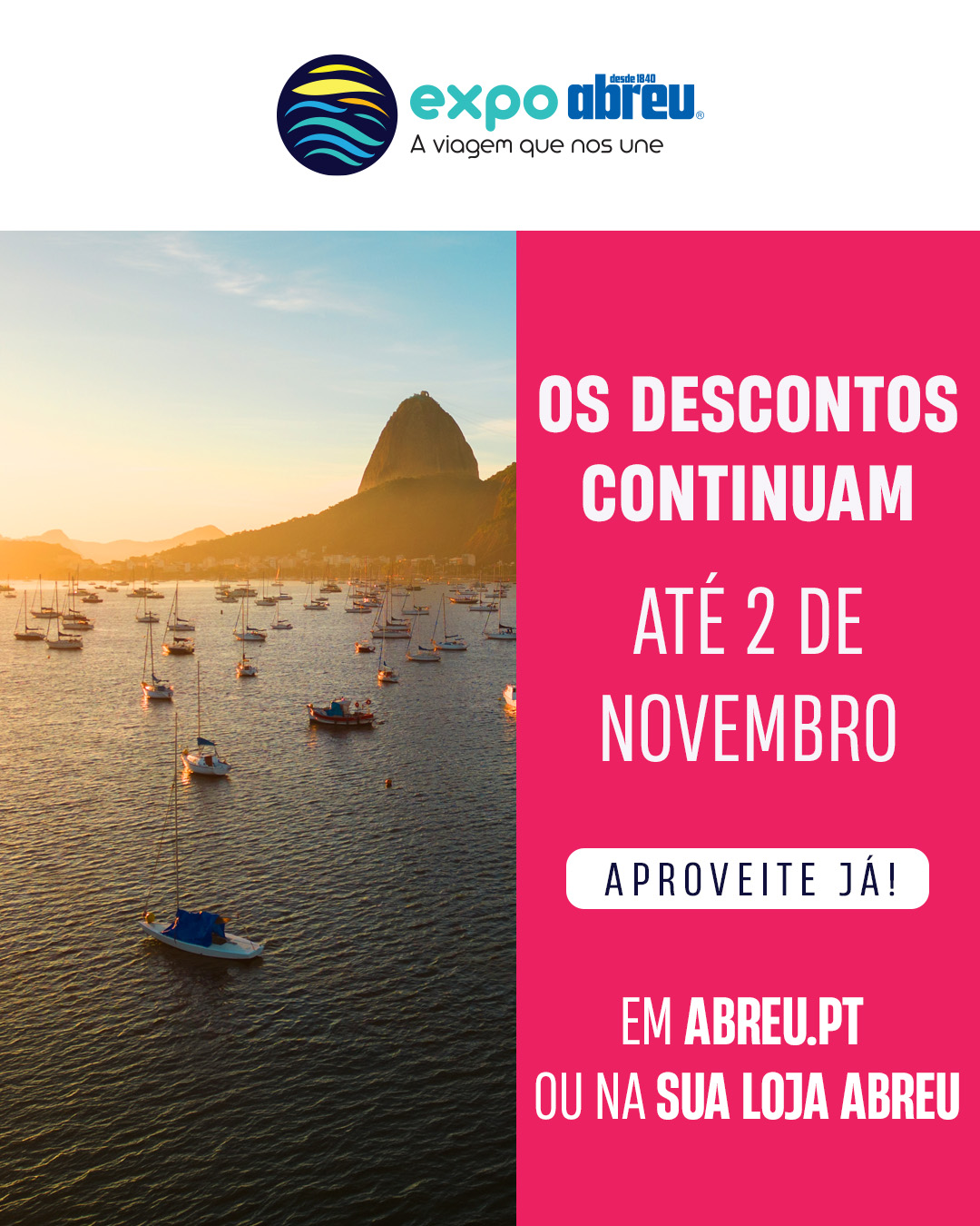 Agência Abreu Facebook ad: Reserve já!
