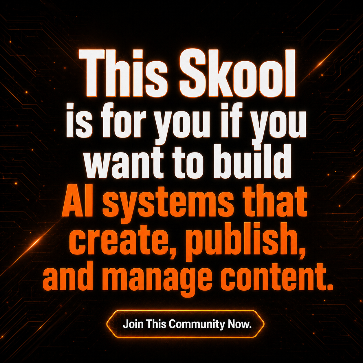 Skool Facebook ad