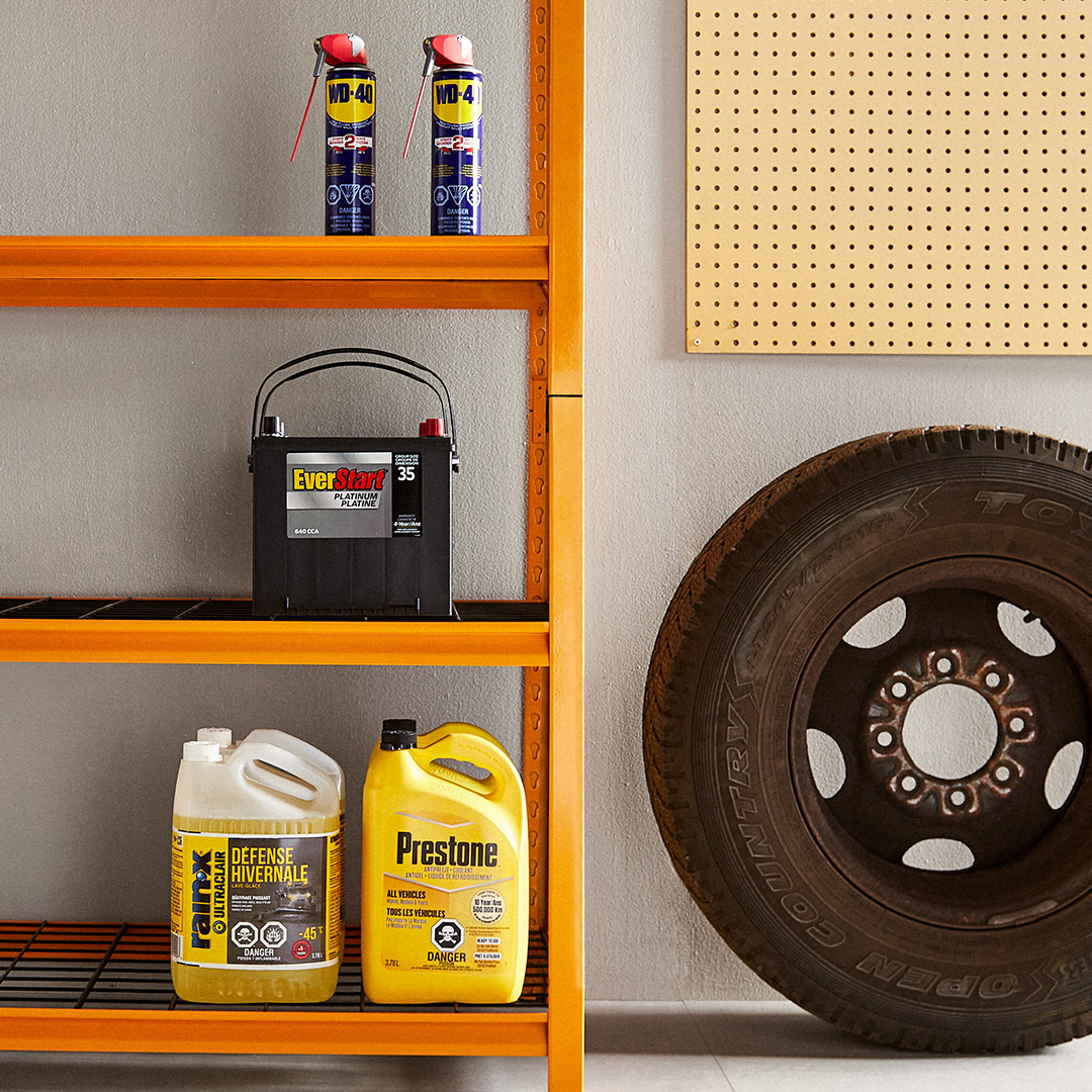 Walmart Canada Facebook ad: Le plein dans le garage