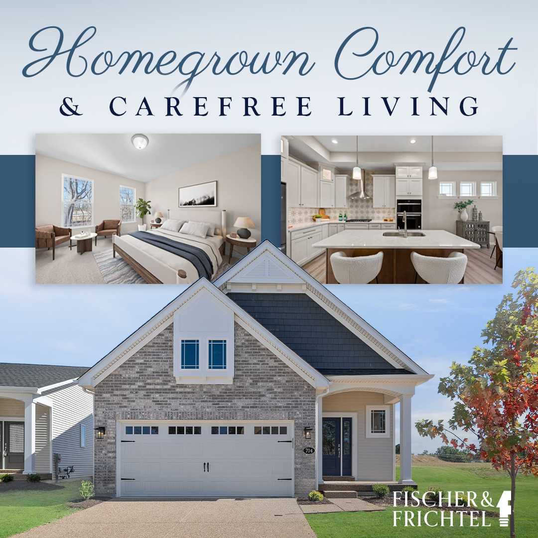 Fischer & Frichtel Homes Facebook ad: Visit Harvest Villas
