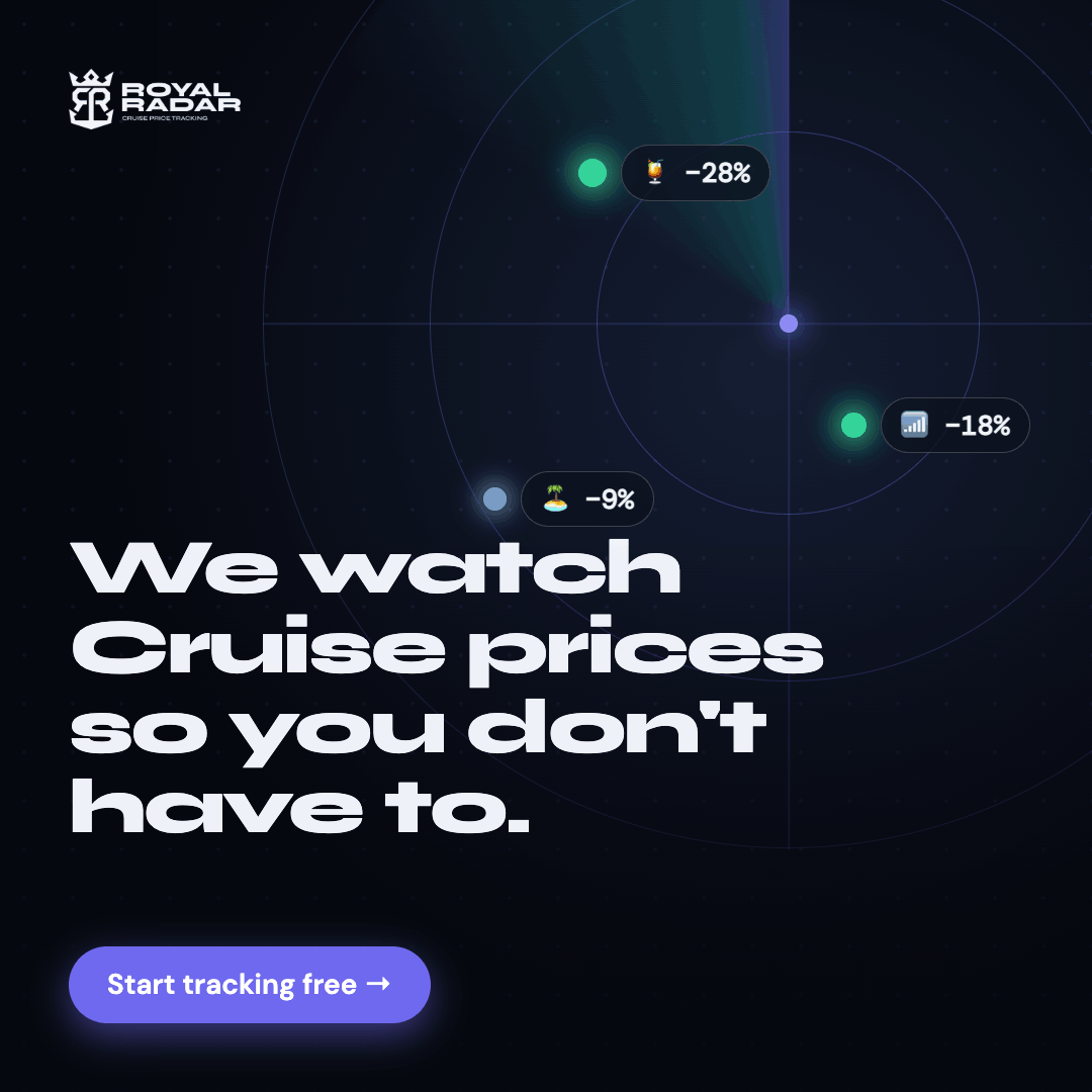 Royal Radar Facebook ad: Stop refreshing the Cruise Planner