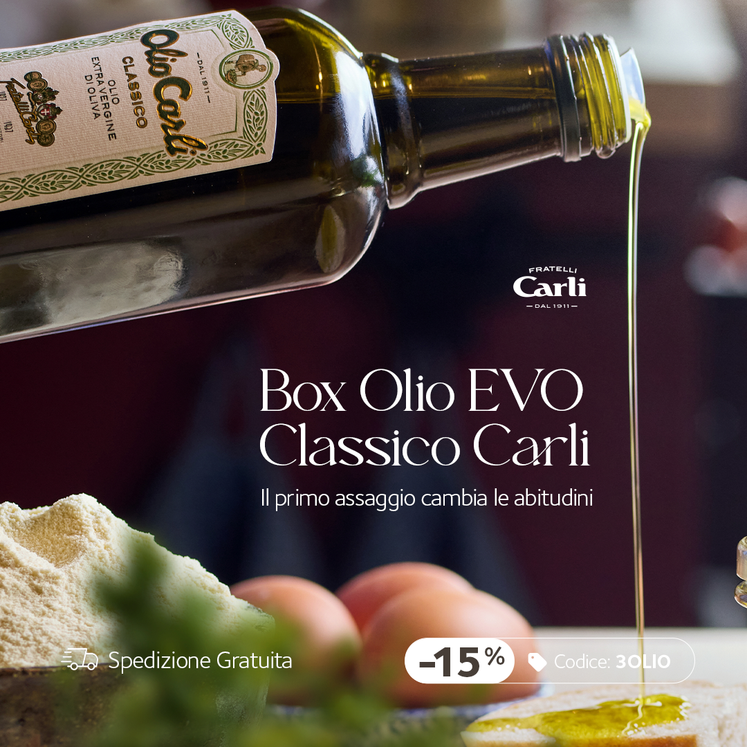 Fratelli Carli Facebook ad: Box Olio EVO Classico Fratelli Carli