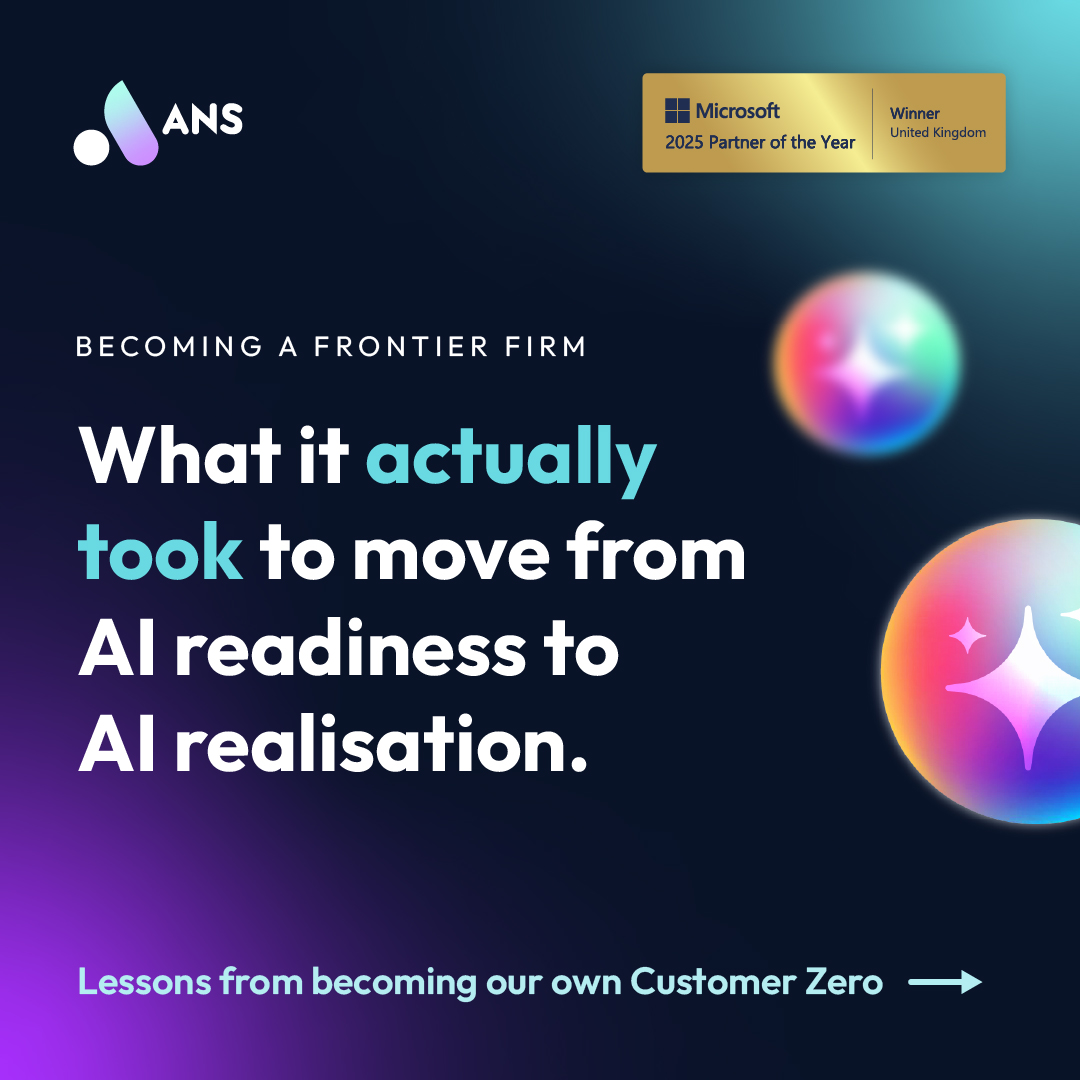 ANSGroup Facebook ad: Discover how ANS became Customer Zero, using Copilot…